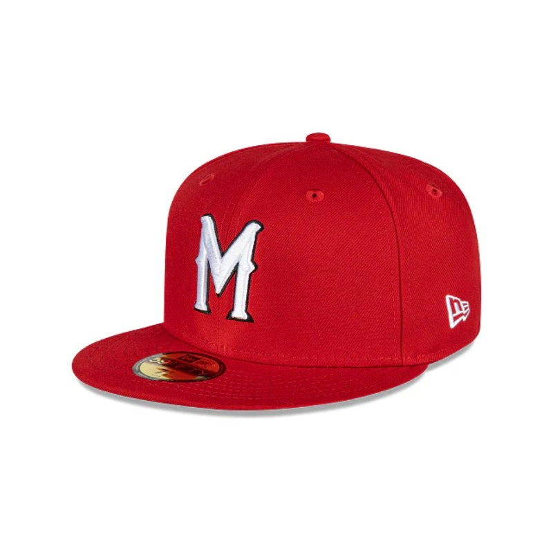 Diablos Rojos del México Pinstripe Ramoncito LMB Game Cap 59FIFTY Cerrada